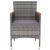 Set mobilier de grădină, 3 piese, gri, poliratan GartenMobel Dekor