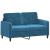 Set canapea 2 piese, albastru, catifea GartenMobel Dekor