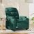 Fotoliu rabatabil electric, verde închis, material textil GartenMobel Dekor