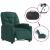 Fotoliu rabatabil electric, verde închis, material textil GartenMobel Dekor