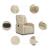 Fotoliu rabatabil electric, crem, material textil GartenMobel Dekor