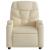 Fotoliu rabatabil electric, crem, material textil GartenMobel Dekor