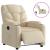 Fotoliu rabatabil electric, crem, material textil GartenMobel Dekor