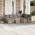 Set canapele de grădină, 10 piese, cu perne, bej, poliratan GartenMobel Dekor