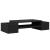 Suport monitor cu depozitare, negru, 70x27x15cm, lemn prelucrat GartenMobel Dekor