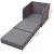 Fotoliu pat extensibil, gri deschis, material textil GartenMobel Dekor