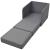 Fotoliu pat extensibil, gri deschis, material textil GartenMobel Dekor