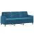 Set de canapele, 3 piese, albastru, catifea GartenMobel Dekor
