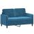 Set de canapele, 3 piese, albastru, catifea GartenMobel Dekor