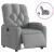 Fotoliu rabatabil electric, gri deschis, textil GartenMobel Dekor
