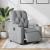 Fotoliu rabatabil electric, gri deschis, textil GartenMobel Dekor