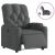 Fotoliu rabatabil electric, gri închis, material textil GartenMobel Dekor