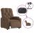 Fotoliu rabatabil electric, maro, material textil GartenMobel Dekor
