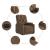 Fotoliu rabatabil electric, maro, material textil GartenMobel Dekor