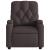 Fotoliu rabatabil electric, maro închis, material textil GartenMobel Dekor