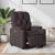 Fotoliu rabatabil electric, maro închis, material textil GartenMobel Dekor