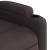 Fotoliu rabatabil electric, maro închis, material textil GartenMobel Dekor