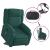 Fotoliu electric masaj rabatabil / ridicare verde închis textil GartenMobel Dekor