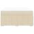 Pat continental cu saltea, crem, 140x200 cm, material textil GartenMobel Dekor