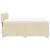 Pat continental cu saltea, crem, 140x200 cm, material textil GartenMobel Dekor