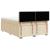 Pat continental cu saltea, crem, 140x200 cm, material textil GartenMobel Dekor