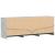 Dulap TV cu LED, gri beton, 140x34x50 cm, lemn prelucrat GartenMobel Dekor