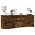 Dulap TV cu LED, stejar fumuriu, 140x34x50 cm, lemn prelucrat GartenMobel Dekor