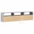 Comodă TV de perete cu lumini LED, gri beton, 180x31x45 cm GartenMobel Dekor