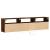 Dulap TV de perete cu lumini LED, stejar fumuriu, 180x31x45 cm GartenMobel Dekor