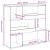 Bibliotecă, alb, 100x33x94,5 cm, lemn prelucrat GartenMobel Dekor