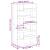 Separator de cameră, gri beton, 100x33x187,5 cm, lemn prelucrat GartenMobel Dekor
