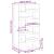 Separator de cameră gri sonoma, 100x33x187,5 cm, lemn prelucrat GartenMobel Dekor