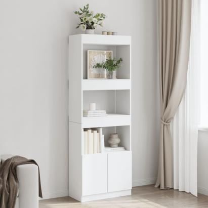 Dulap înalt, alb, 63x33x180 cm, lemn prelucrat GartenMobel Dekor