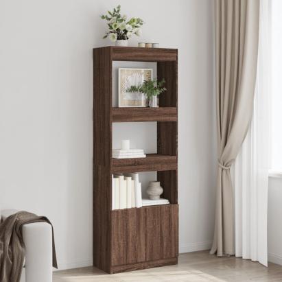 Dulap înalt, stejar maro, 63x33x180 cm, lemn prelucrat GartenMobel Dekor