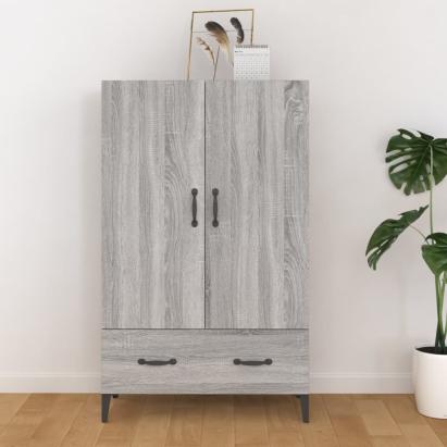 Dulap înalt, gri sonoma, 70x31x115 cm, lemn compozit GartenMobel Dekor