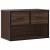 Dulap TV, stejar maro, 60x31x39,5 cm, lemn prelucrat și metal GartenMobel Dekor