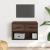 Dulap TV, stejar maro, 60x31x39,5 cm, lemn prelucrat și metal GartenMobel Dekor