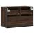 Dulap TV, stejar maro, 60x31x39,5 cm, lemn prelucrat și metal GartenMobel Dekor