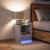 Noptiere cu lumini LED, 2 buc., stejar fumuriu, lemn prelucrat GartenMobel Dekor
