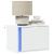 Noptiere montate pe perete cu lumini LED, 2 buc., alb GartenMobel Dekor