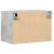 Noptiere montate pe perete cu lumini LED, 2 buc., gri beton GartenMobel Dekor