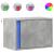 Noptiere montate pe perete cu lumini LED, 2 buc., gri beton GartenMobel Dekor