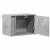 Noptiere montate pe perete cu lumini LED, 2 buc., gri beton GartenMobel Dekor