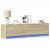 Comodă TV de perete cu lumini LED, stejar sonoma, 140x31x38 cm GartenMobel Dekor