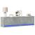 Comodă TV de perete cu lumini LED, gri beton, 140x31x38 cm GartenMobel Dekor