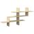 Raft de perete, stejar sonoma, 124,5x18x60,5 cm, lemn prelucrat GartenMobel Dekor