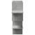 Raft de perete, gri beton, 124,5x18x60,5 cm, lemn prelucrat GartenMobel Dekor