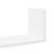 Rafturi de perete, 3 buc., alb, 80x18x18 cm, lemn prelucrat GartenMobel Dekor