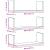 Rafturi de perete, 3 buc., alb, 80x18x18 cm, lemn prelucrat GartenMobel Dekor