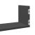 Rafturi de perete, 3 buc., negru, 80x18x18 cm, lemn prelucrat GartenMobel Dekor